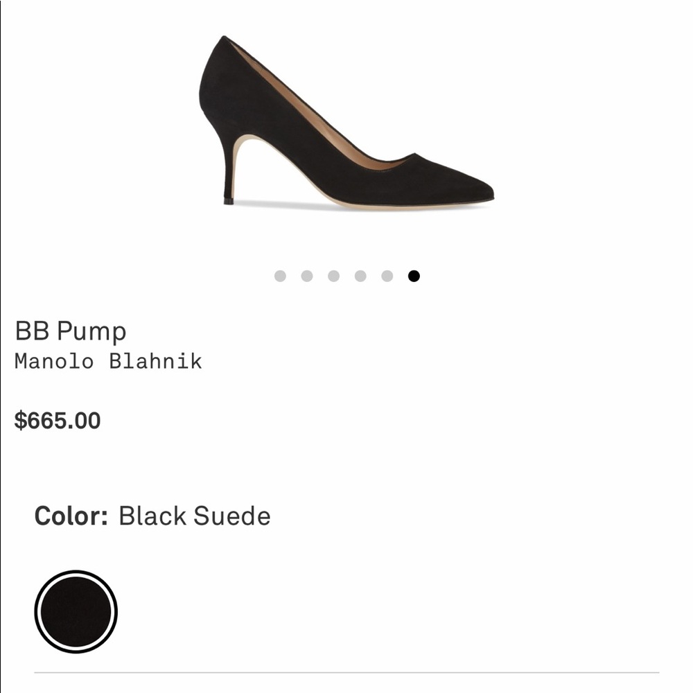 Black suede shoes - Manolo Blahnik